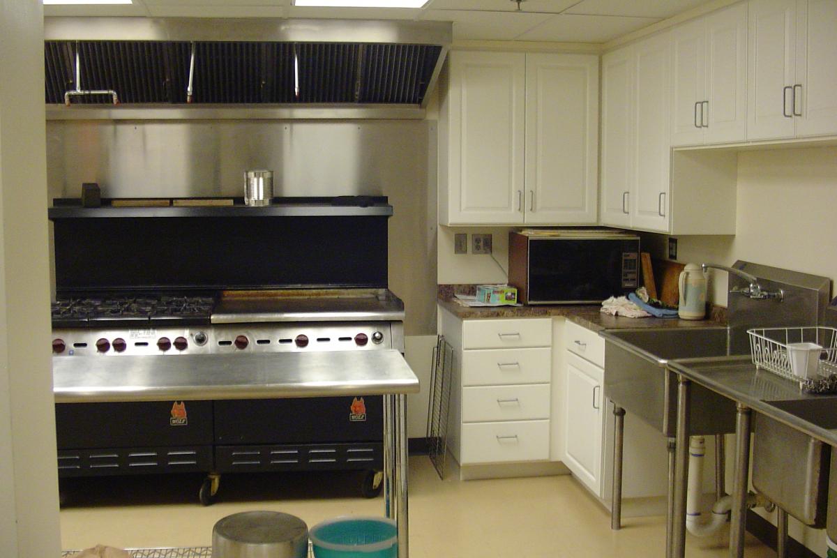 Funds from donations and fundraisers were used to purchase the equipment in the department kitchen. The spacious kitchen, with i