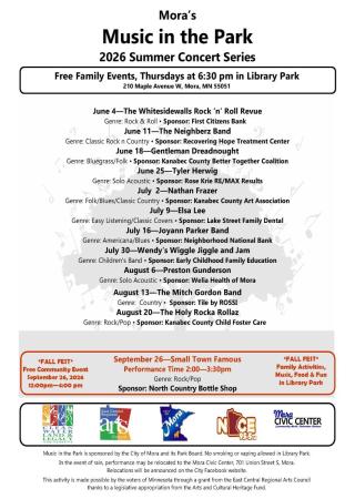 Mora's Music in the Park